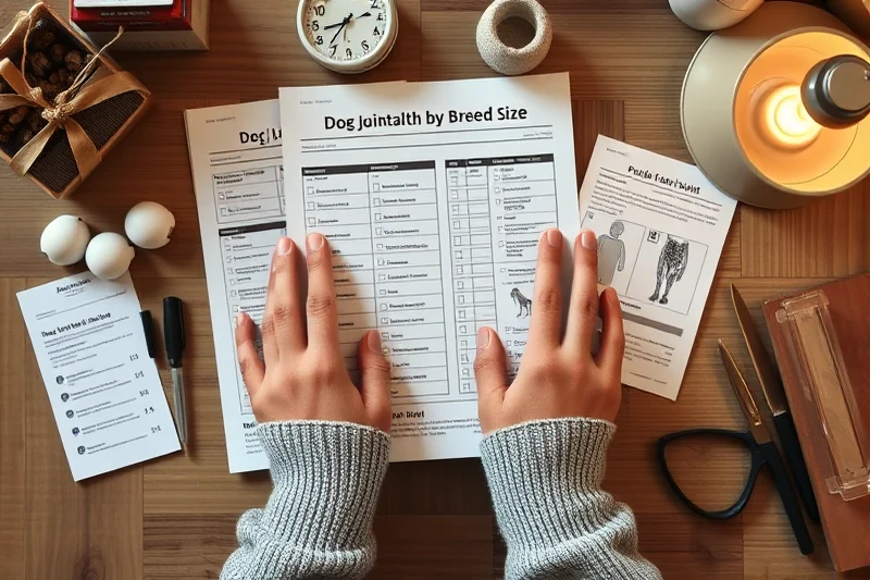 dog joint health by breed size checklist — Dog Joint Health By Breed Size Checklist (the finished result)